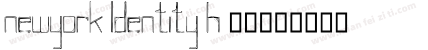 NewYork ldentity H 常规字体转换